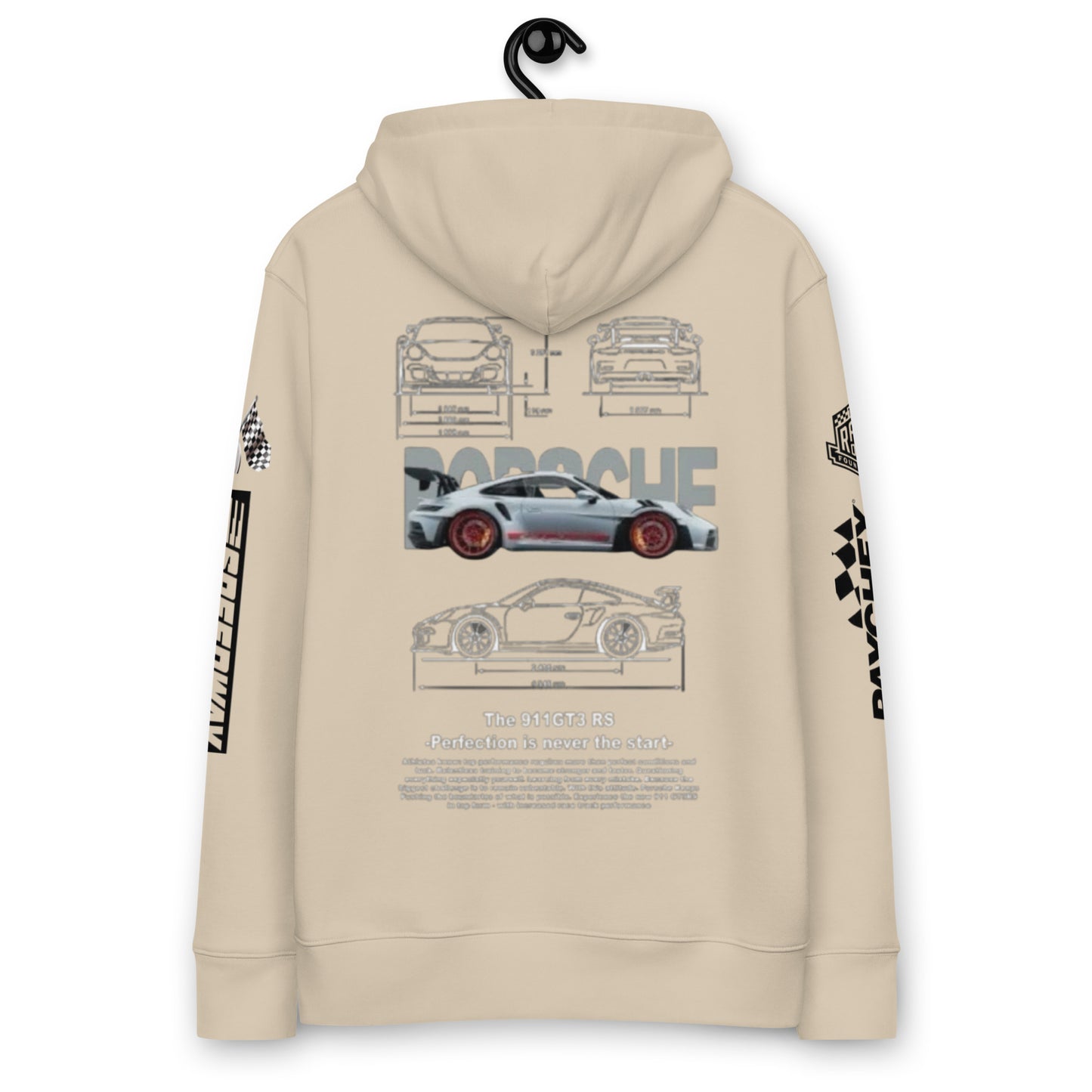 Felpa con Cappuccio Beige Porsche (Unisex)